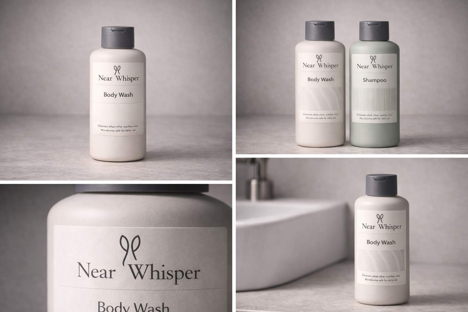 Near Whisper product collage